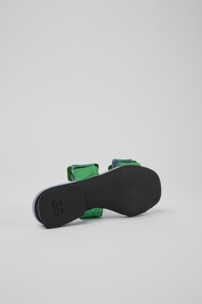 Campingvogn Design Casi Myra Grønne Resirkulerte Kjæledyrsandaler For Kvinner