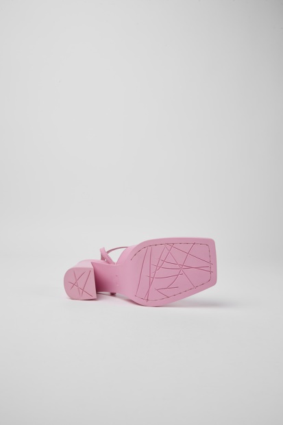 Eksklusiv Campingvogn Karole Rosa Skinn T-bar Sko For Kvinner