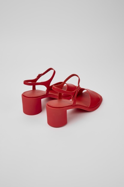 Meda Røde Skinnsandaler For Kvinner Bobil Nyankomne