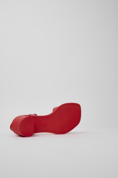 Meda Røde Skinnsandaler For Kvinner Bobil Nyankomne