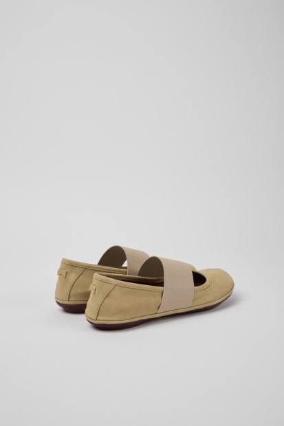 Camper Design Høyre Beige Nubuck Sko For Kvinner