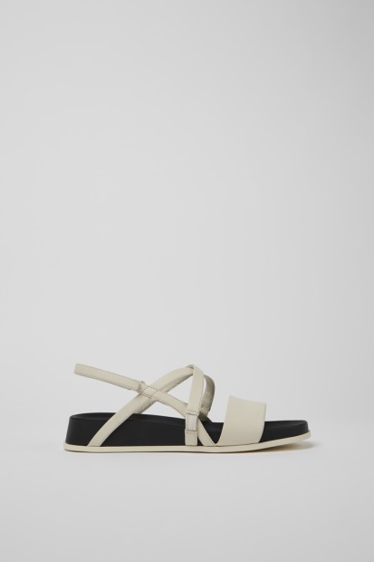 Campingvogn Design Atonik Beige Sandal Med Reim For Kvinner