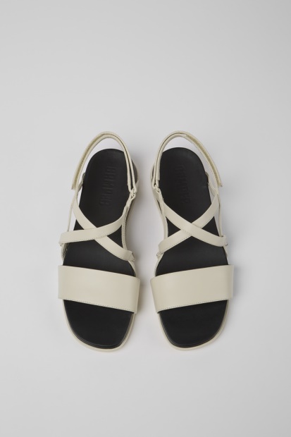 Campingvogn Design Atonik Beige Sandal Med Reim For Kvinner