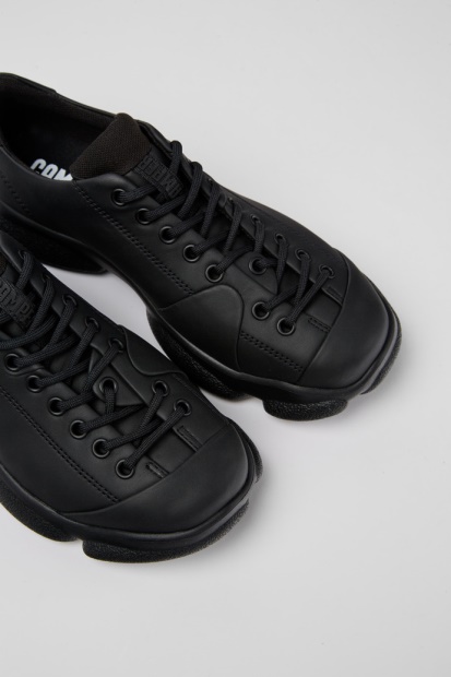 Karst Svarte Skinnsko For Kvinner Eksklusiv Campingvogn