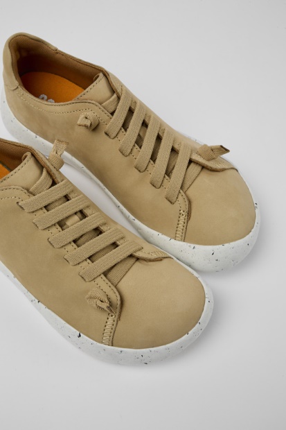 Eksklusiv Camper Peu Stadion Beige Nubuck Joggesko For Kvinner