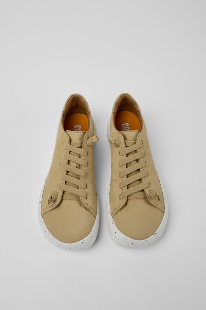 Eksklusiv Camper Peu Stadion Beige Nubuck Joggesko For Kvinner
