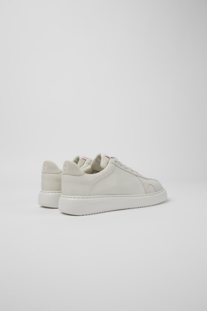 Camper Design Runner K21 Hvite Sneakers I Ufarget Skinn For Kvinner