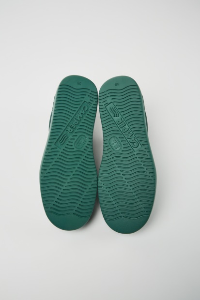 Camper Design Runner K21 Grønne Skinnsneakers For Kvinner