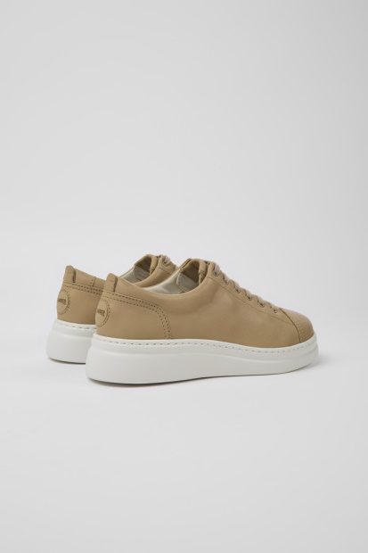 Camper Runner Up Beige Skinn Joggesko For Nye Kvinner