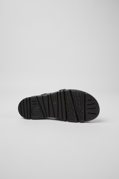 Camper Oruga Svart Rosa Og Grønne Skinnsandaler For Nye Kvinner