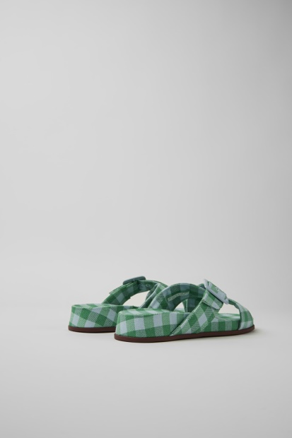 Design Atonik Blå Og Grønne Sandaler For Kvinnelige Campingvogner