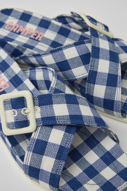 Atonik Blå Og Hvite Sandaler For Kvinner Bobil Nyankomne