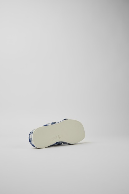 Atonik Blå Og Hvite Sandaler For Kvinner Bobil Nyankomne