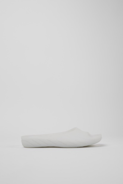 Design Wabi Hvite Monomaterial Sandaler For Kvinner Campingvogn