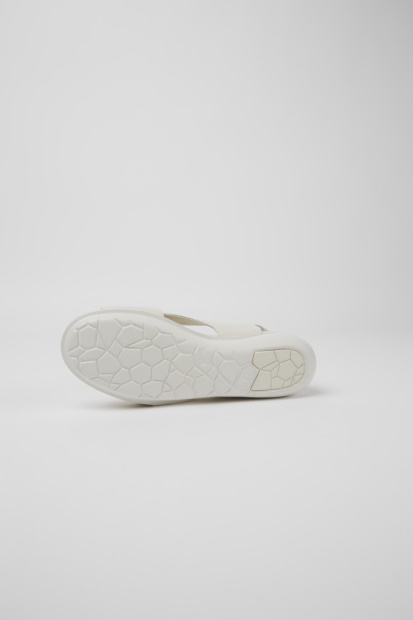 Design Ballongsandaler I Hvitt Skinn For Damecamper