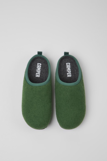 Eksklusiv Camper Wabi Grønne Ulltøfler Til Dame