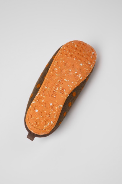 Camper Wabi Brune Og Oransje Ulltøfler For Nye Kvinner