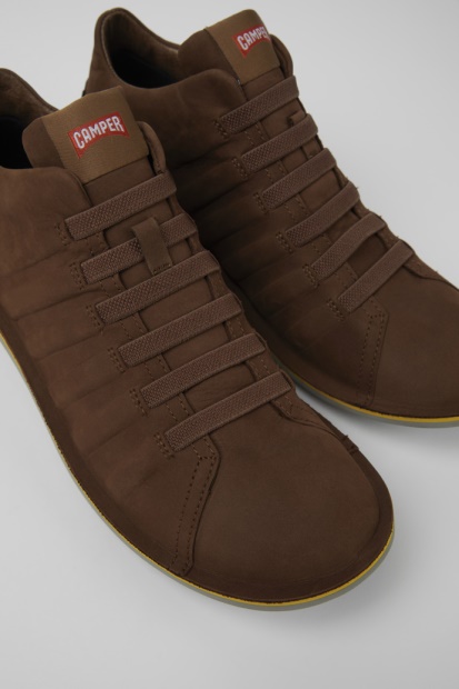 Camper Beetle Gore-tex Brune Nubuck Ankelstøvletter For Menn, Nyankomne