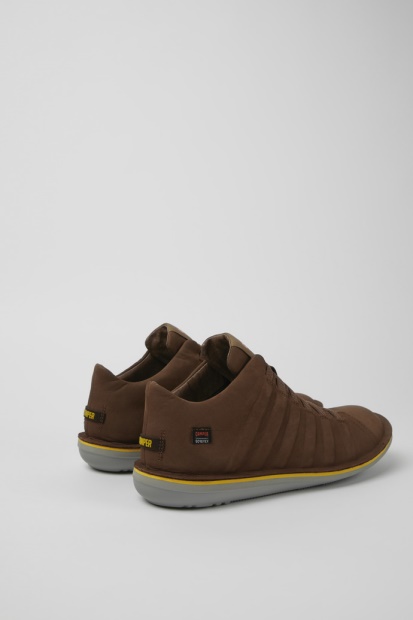 Camper Beetle Gore-tex Brune Nubuck Ankelstøvletter For Menn, Nyankomne