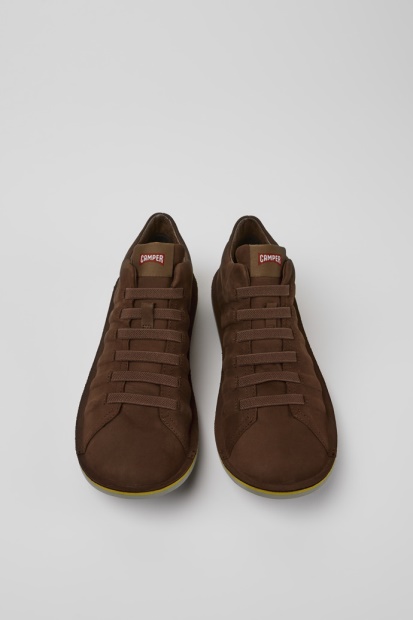 Camper Beetle Gore-tex Brune Nubuck Ankelstøvletter For Menn, Nyankomne