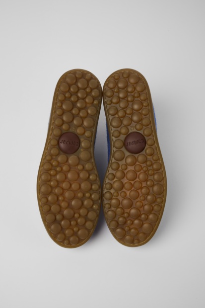 Camper Pelotas Blå Ull Viskose Og Skinnsko For Herre Nyankomne