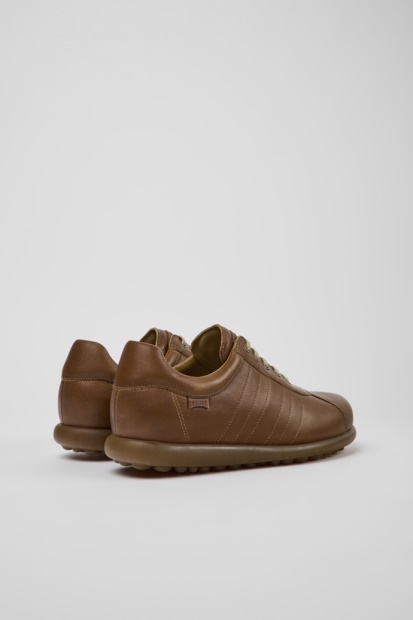 Design Pelotas Brune Skinnsneakers For Menn Bobil