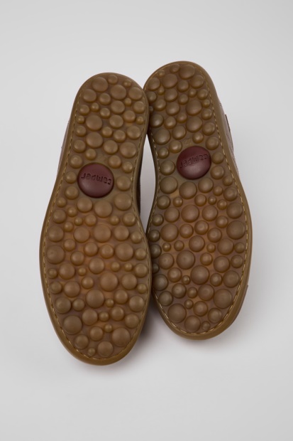 Design Pelotas Brune Skinnsneakers For Menn Bobil