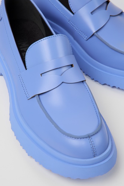 Camper Design Walden Blå Loafers I Skinn For Menn