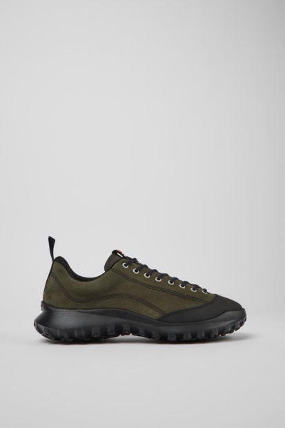 Camper Design Crclr Gore-tex Grønn Nubuck Og Tekstil Joggesko For Menn