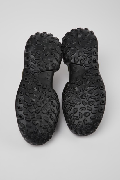 Camper Design Crclr Gore-tex Grønn Nubuck Og Tekstil Joggesko For Menn