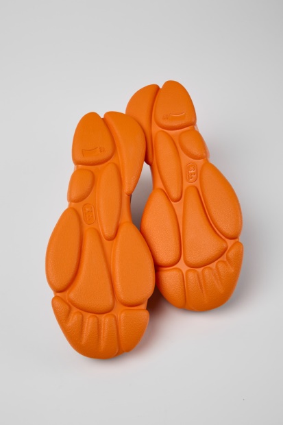 Camper Design Karst Svart Og Oransje Skinnsko For Menn