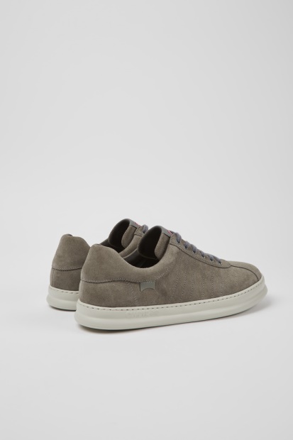 Camper Runner Grå Skinn Joggesko For Herre Nyankomne