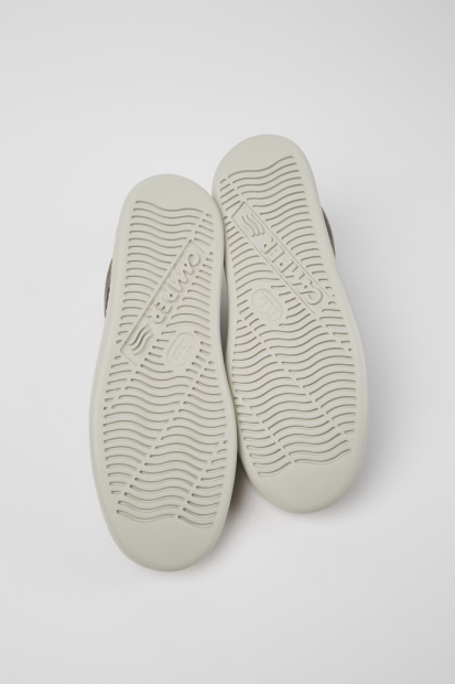 Camper Runner Grå Skinn Joggesko For Herre Nyankomne