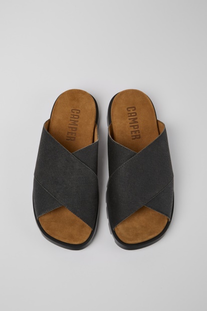 Camper Brutus Sandal Svarte Herresandaler Nyinnkomne