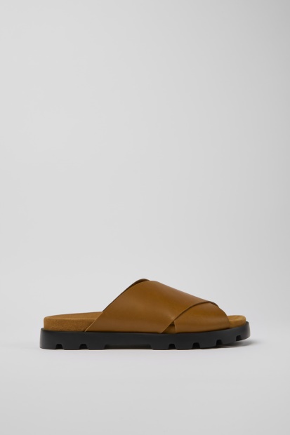 Camper Brutus Sandal Brune Skinnsandaler For Menn Nyankomne