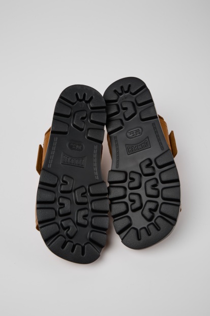 Brutus Sandal Brune Skinnsandaler For Menn Eksklusiv Campingvogn