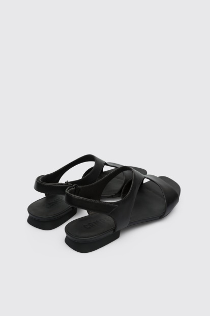 Campingvogn Design Casi Myra Svart Dame Tekstil T-rem Sandal