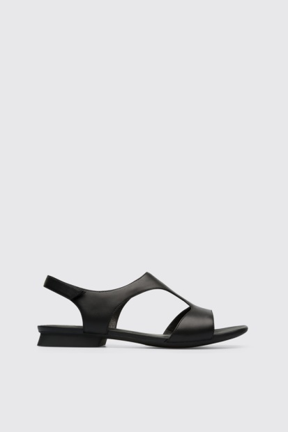Campingvogn Design Casi Myra Svart Dame Tekstil T-rem Sandal
