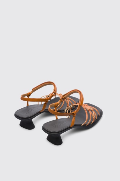 Dina Brun Sandal For Kvinner Eksklusiv Campingvogn