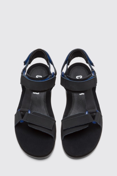 Oruga Svart Sporty Reim Sandal For Menn Eksklusiv Campingvogn