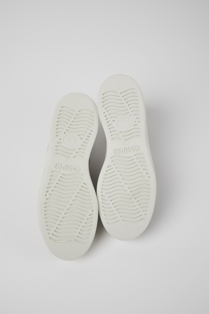 Camper Runner Up Grå Metallic Skinn Joggesko For Kvinner Nyankomne