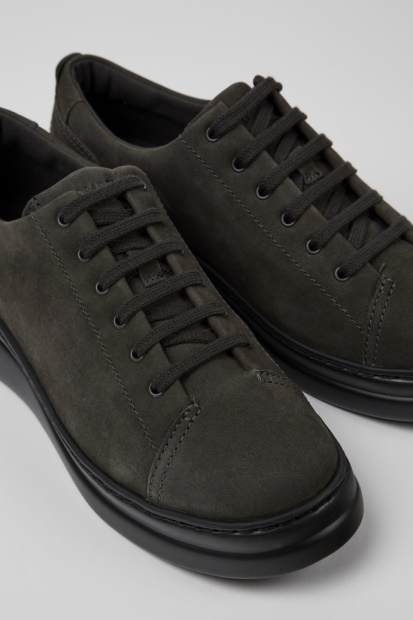 Design Runner Up Grå Nubuck Joggesko For Damecamper