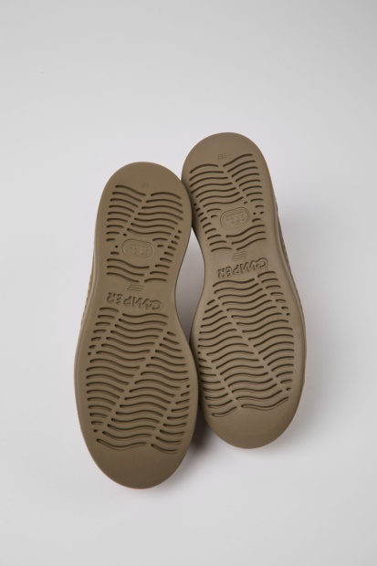 Runner Up Beige Joggesko I Resirkulert Skinn For Kvinner Bobil Nyankomne