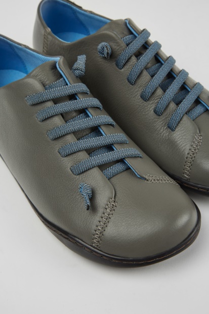 Design Peu Grå Skinnsko Til Damecamper