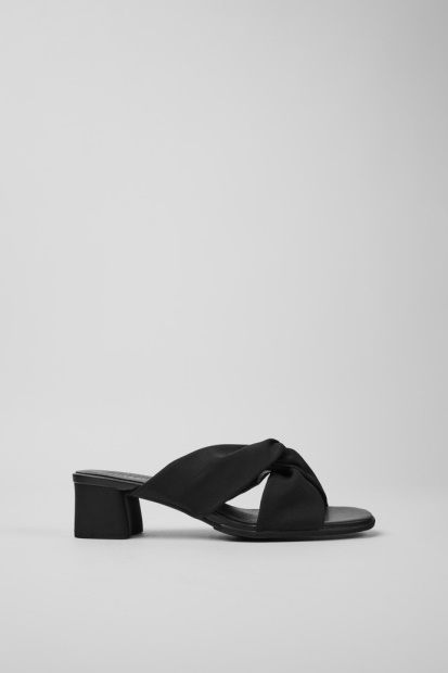 Katie Svarte Resirkulerte Kjæledyrsandaler For Kvinner Bobil Nyankomne