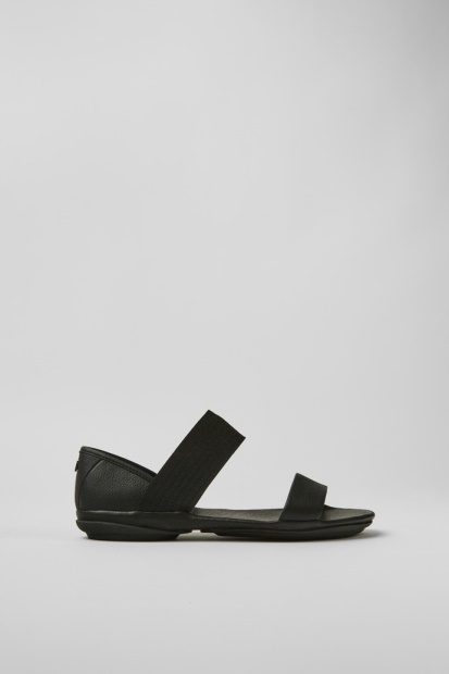 Design Høyre Svarte Sandaler For Kvinner Campingvogn