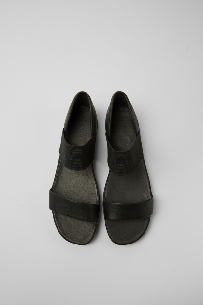 Design Høyre Svarte Sandaler For Kvinner Campingvogn