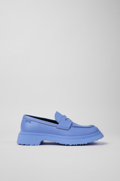 Design Walden Blå Loafers I Skinn For Damecamper