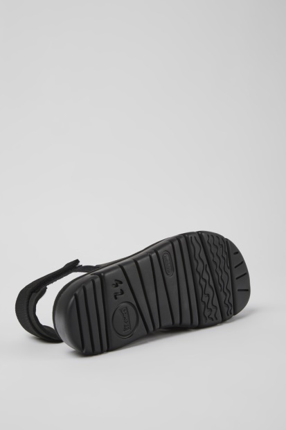 Campingvogn Design Oruga Brunt Skinn Og Tekstilsandaler For Menn