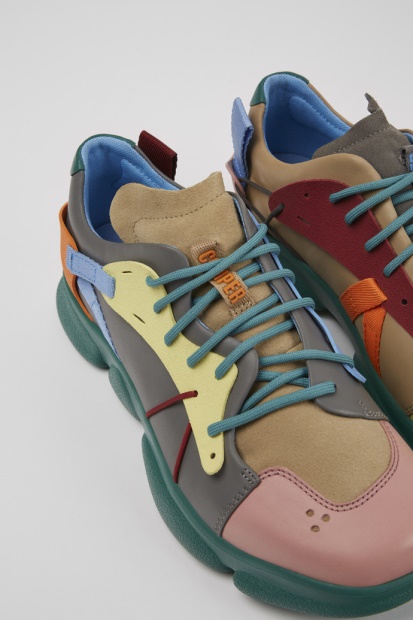 Camper Design Tvillinger Flerfarget Skinn Og Nubuck Joggesko For Menn